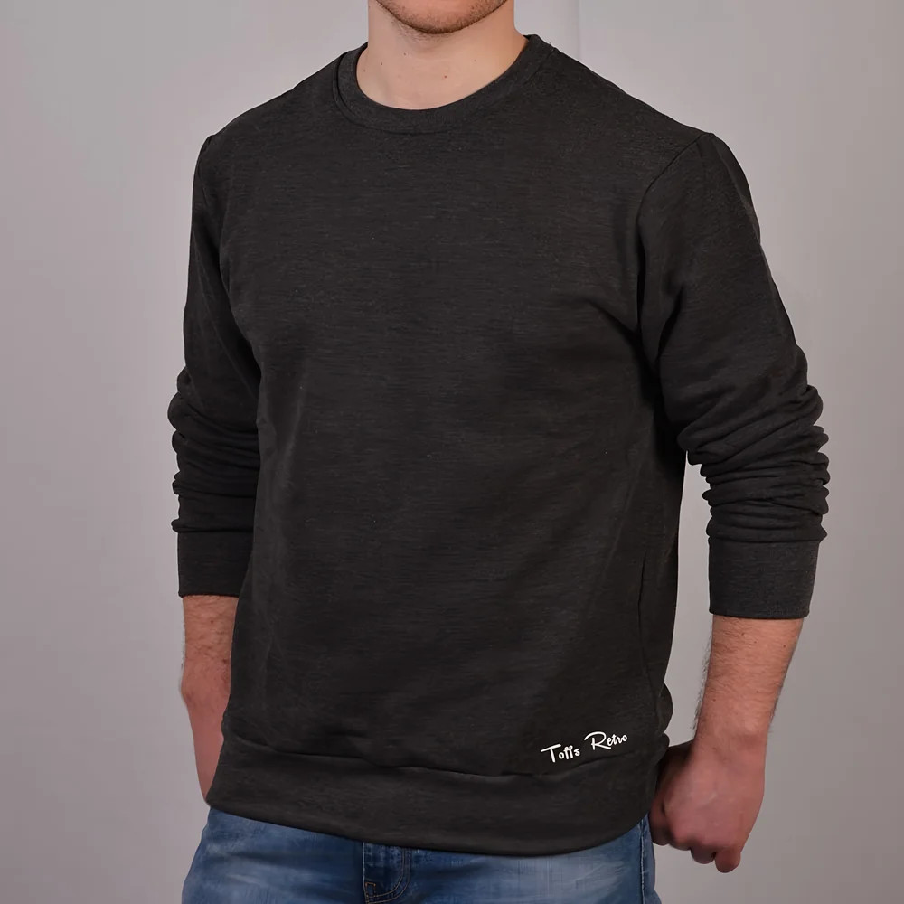 Toffs Retro Charcoal Sweatshirt £38.00 Polyester Chelsea Men's Grey Xxl