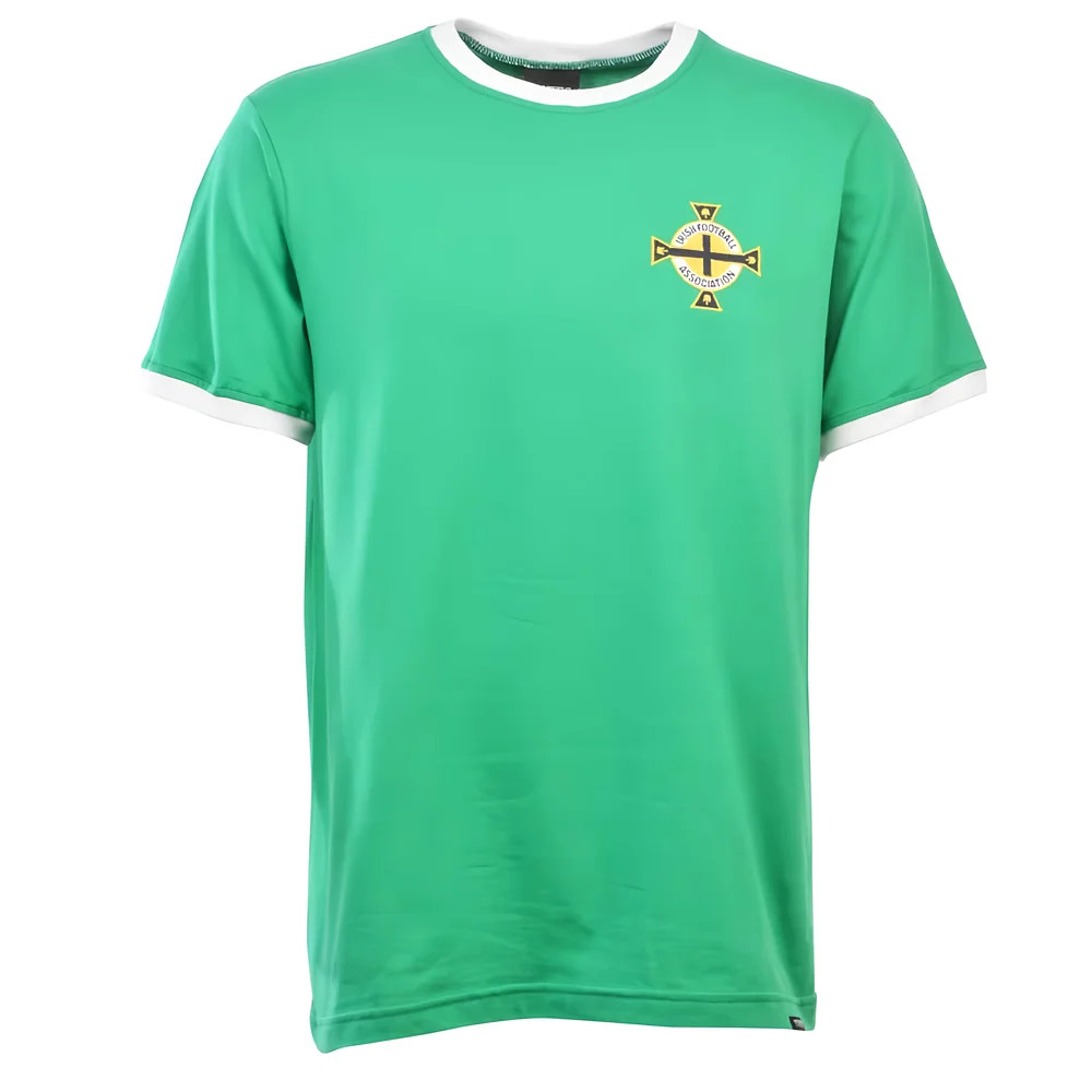Northern Ireland 12Th Man T-Shirt - /White Ringer Polyester Made By: Toffs Men's Green Small