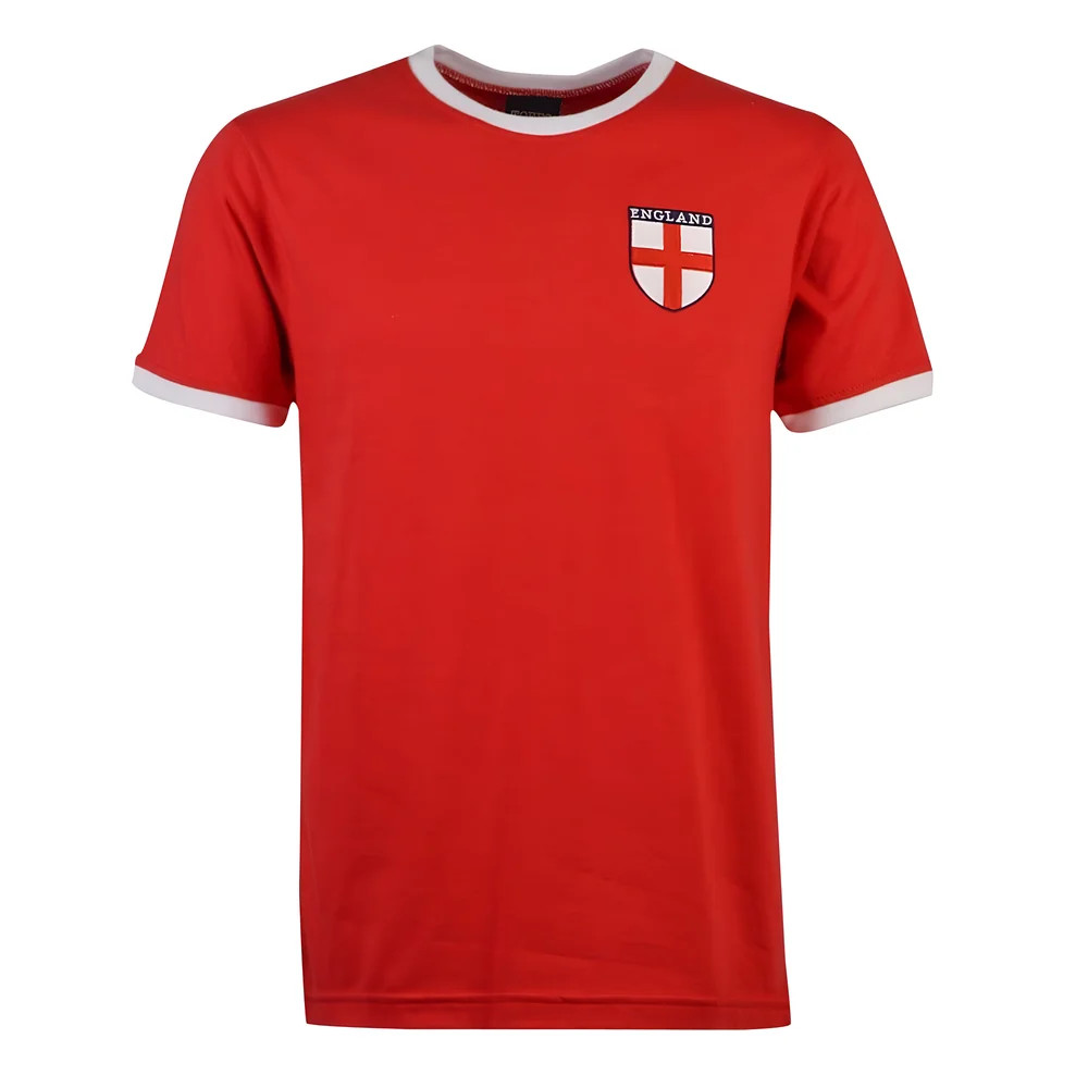 England T-Shirt - Polyester Made By: Toffs Men's Red 5XL