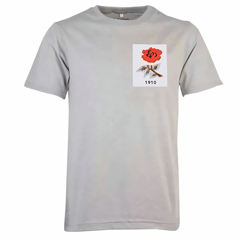England Rose 1910 T-Shirt Polyester Made By: Toffs Men's Grey 4XL