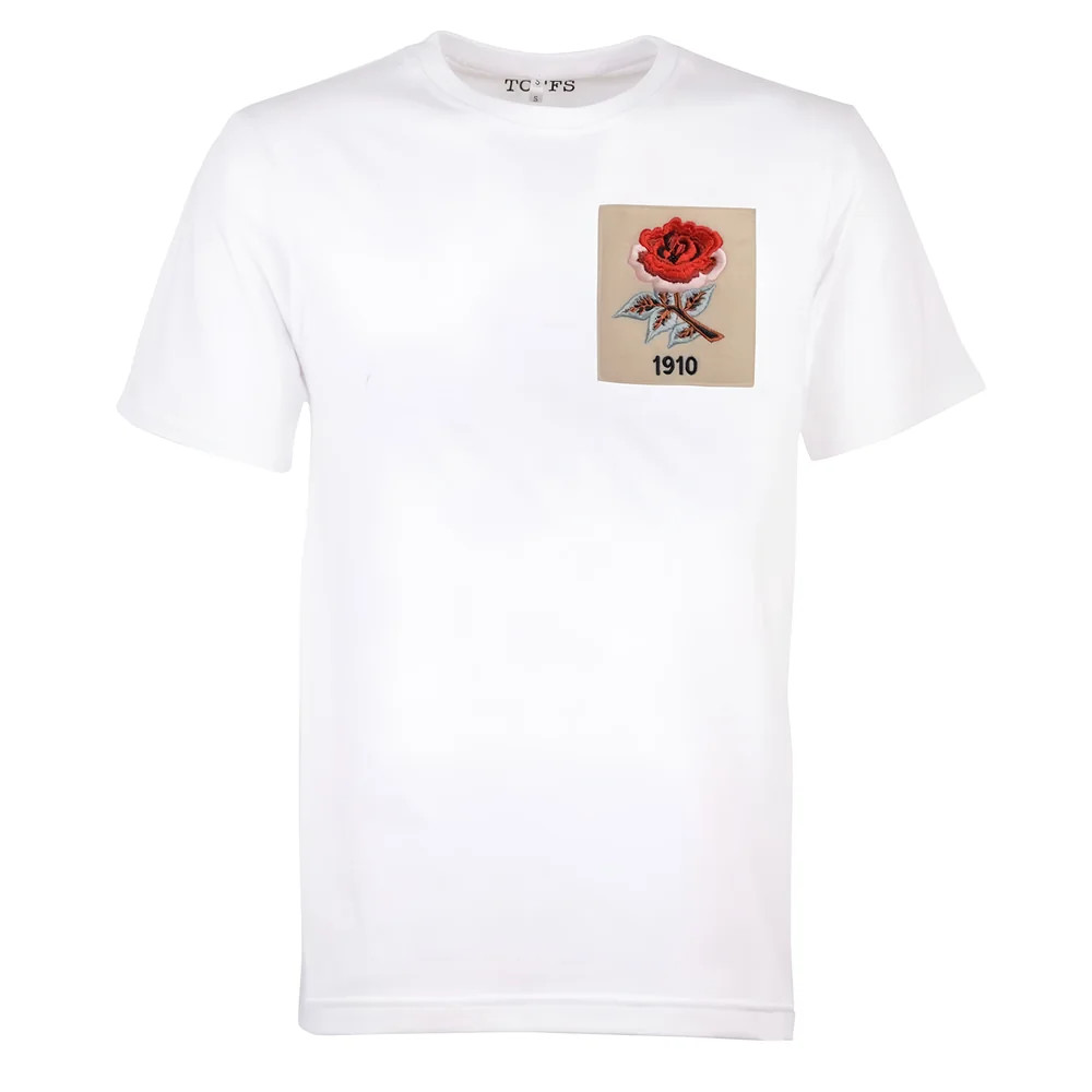 England Rose 1910 T-Shirt Polyester Made By: Toffs Men's White 4XL