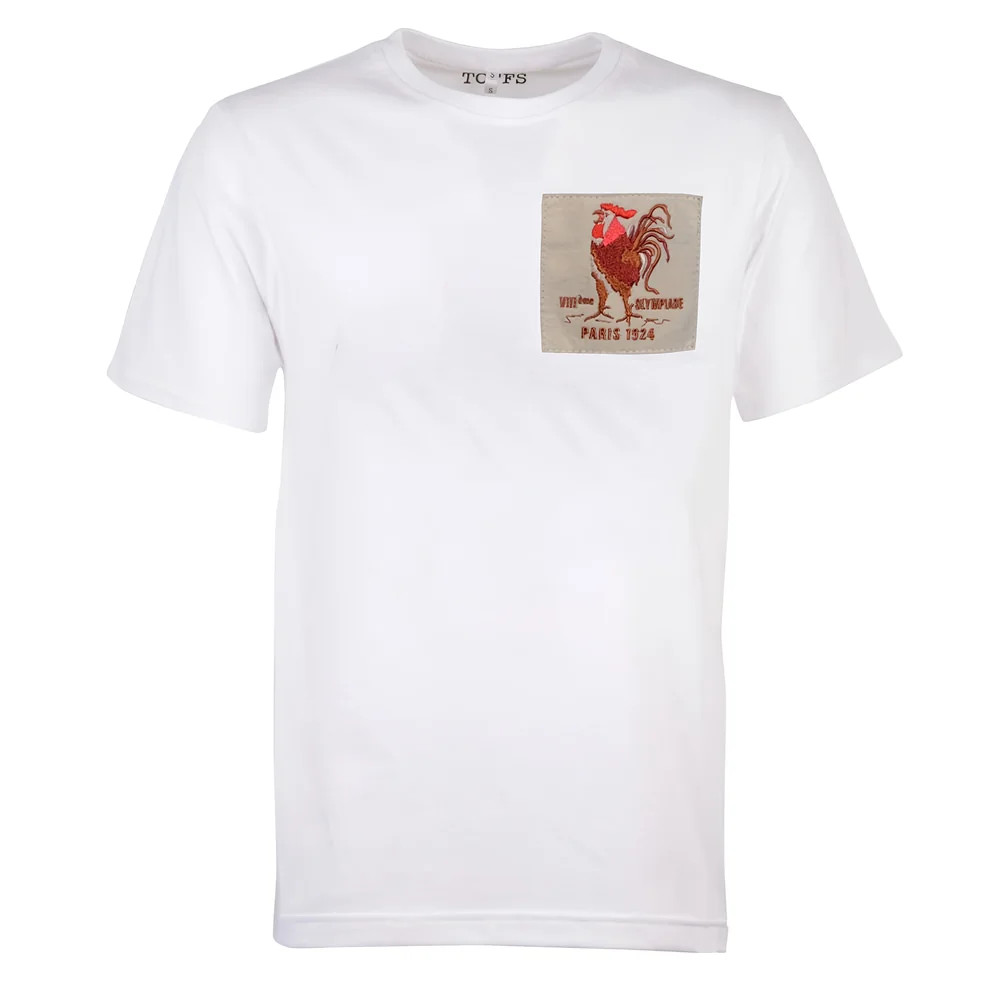 France Rooster 1924 T-Shirt Polyester Made By: Toffs Men's White 4XL