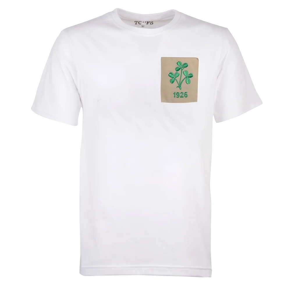 Republic Of Ireland Shamrock 1926 T-Shirt Polyester Made By: Toffs Men's White 3XL