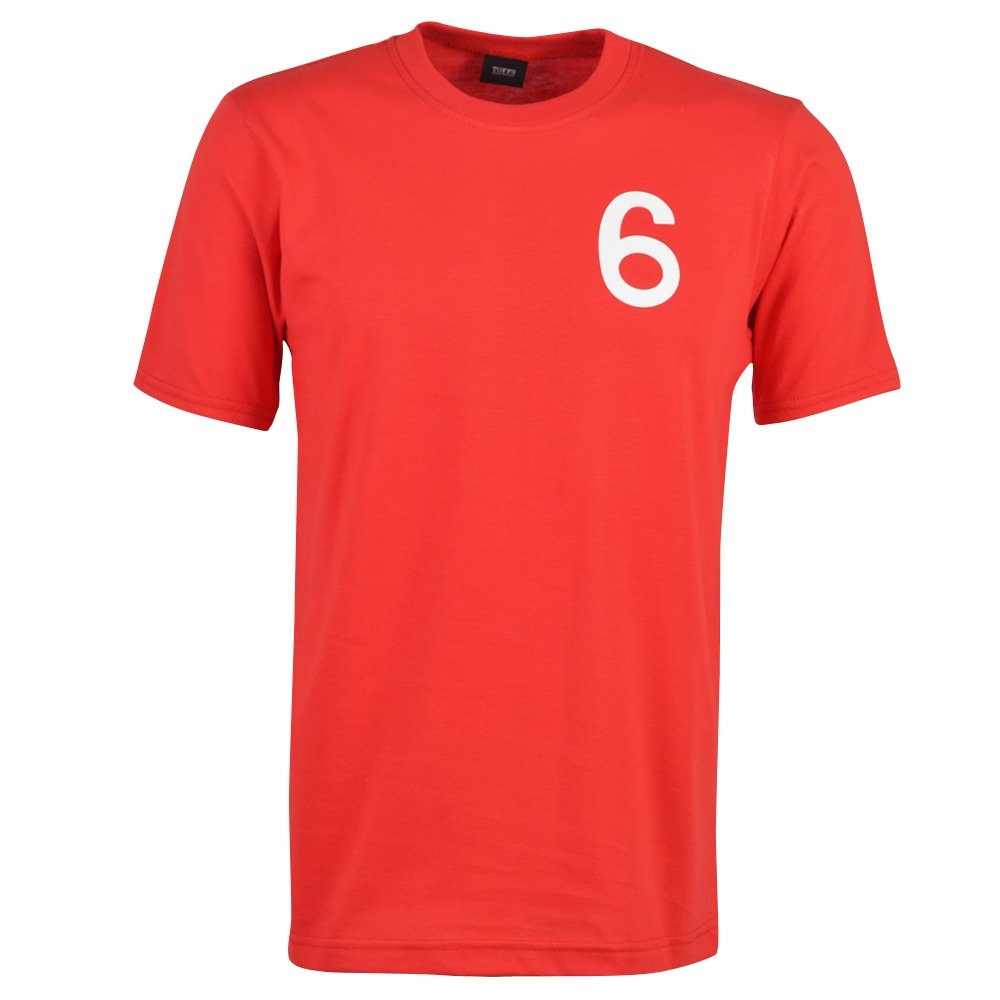 England No 6 Moore T-Shirt Polyester Made By: Toffs Men's Red 5XL