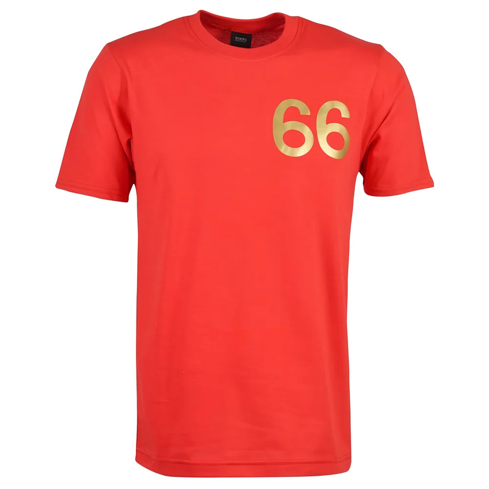 England 1966 World Cup T-Shirt Polyester Made By: Toffs Men's Red 4XL