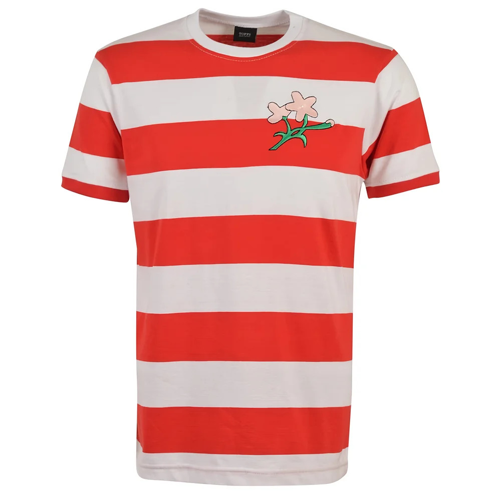 Japan Rugby Stripe T-Shirt Polyester Made By: Toffs Men's White-Red 3XL