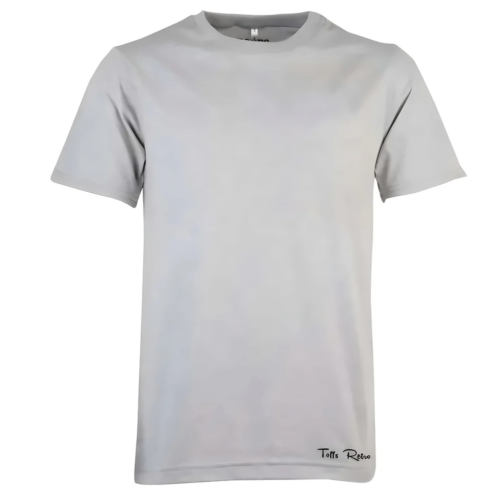 Toffs Retro Tee Shirt Polyester Chelsea Men's Grey 4XL