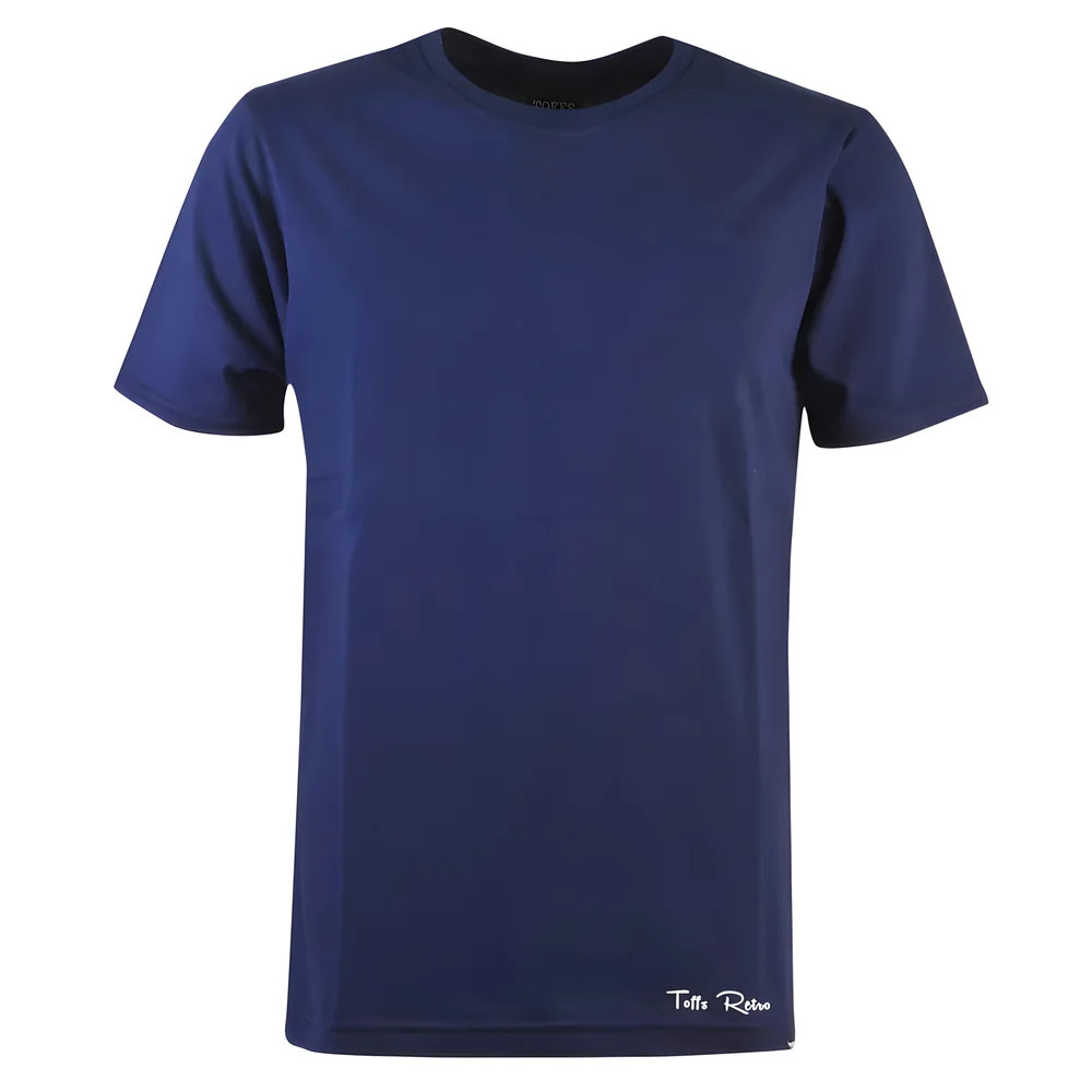 Toffs Retro Tee Shirt Polyester Chelsea Men's Navy 4XL