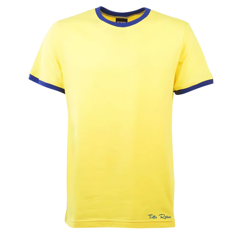 Toffs Retro Yellow/ Tee Shirt Polyester Chelsea Men's Blue 3XL
