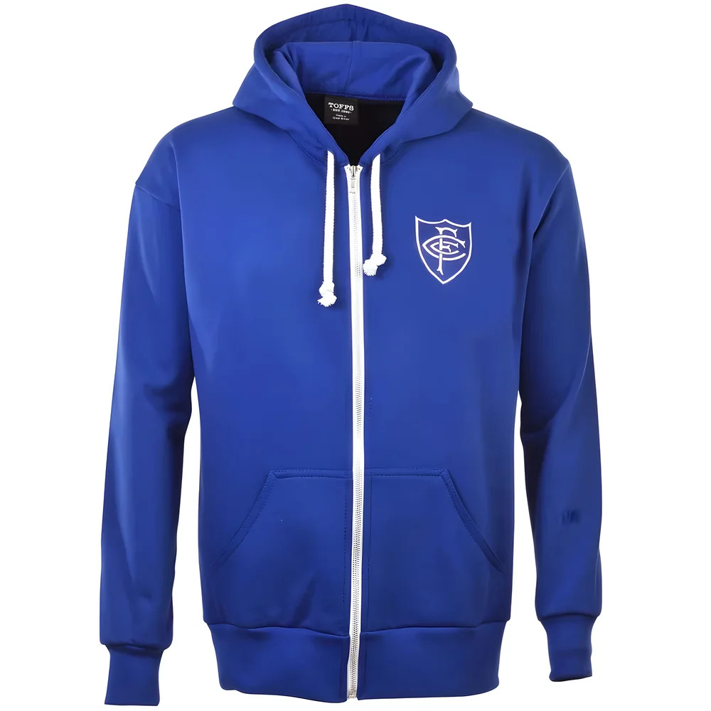 Chelsea Fc Zipped Hoodie - Royal Polyester Made By: Toffs Men's Blue 3XL