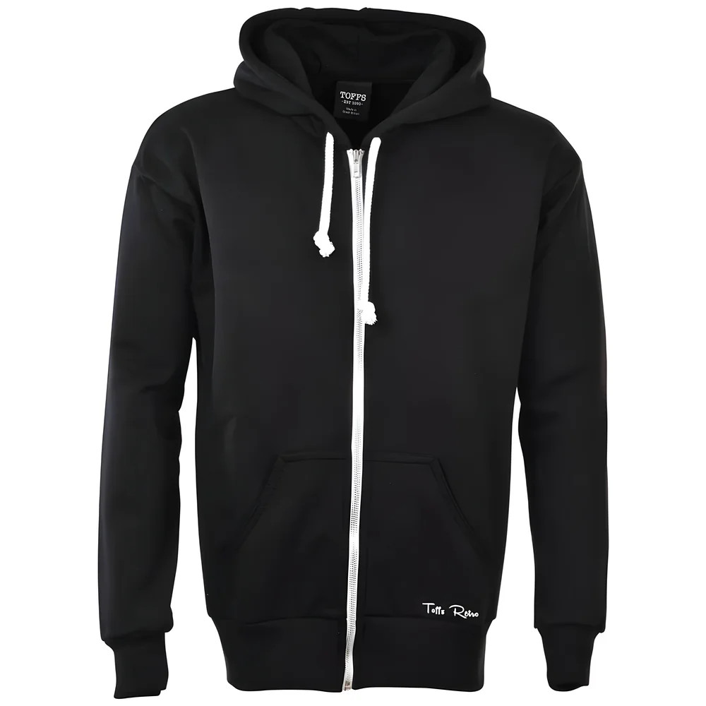 Toffs Retro Zipped Hoodie Polyester Chelsea Men's Black Xxl
