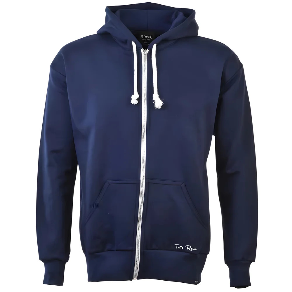 Toffs Retro Zipped Hoodie Polyester Chelsea Men's Navy Xxl
