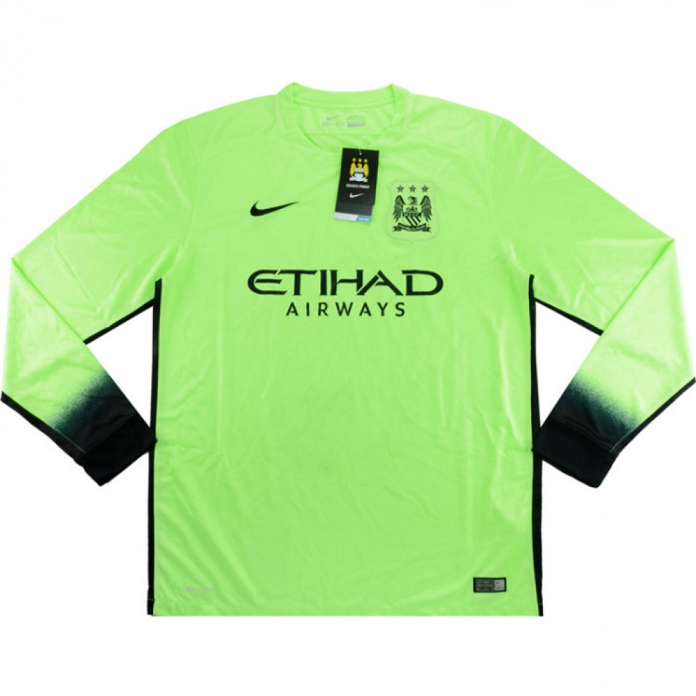 2015-2016 manchester city nike third long sleeve football shirt