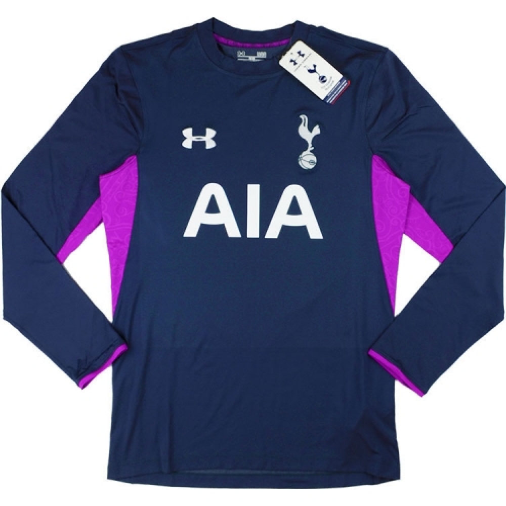 Tottenham Hotspurs Football Shirt XL Men`s Long Sleeves Under Armour 2014/15 