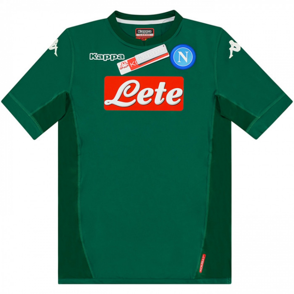 afsked byld Rasende 2017-2018 Napoli Kappa Home Authentic European Goalkeeper Shirt -  Uksoccershop