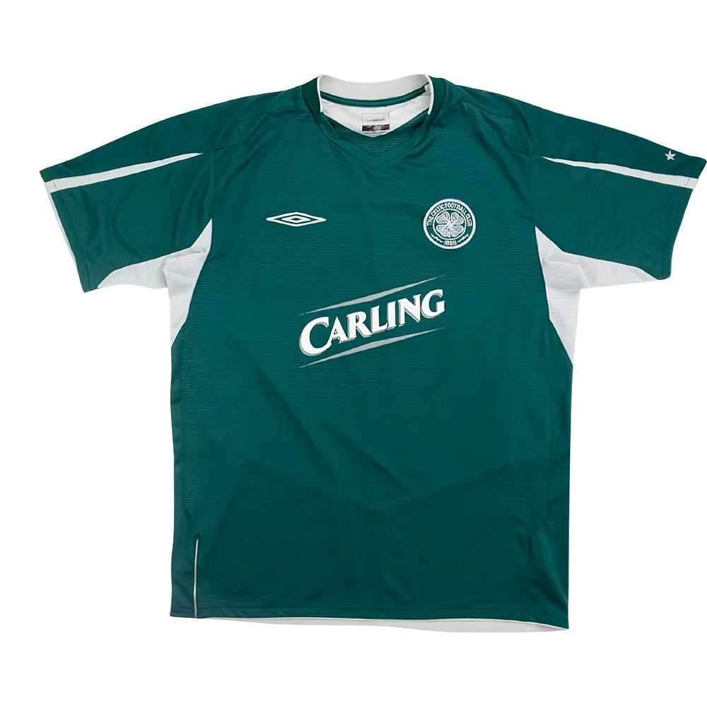 '04-'05 Celtic Away Shirt ) (Excellent) Polyester Made By: Umbro Men's Green Extra Large