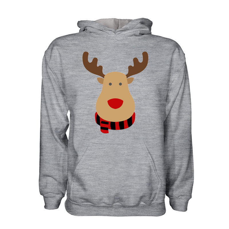 Belgium Rudolph Supporters Hoody (Grey) Polyester Made By: Gildan Men's Grey Small