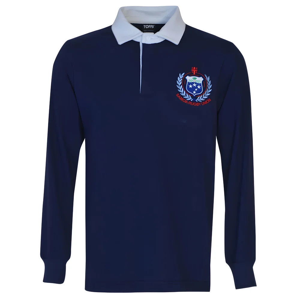 Samoa 1990S Rugby Shirt Polyester Made By: Toffs Men's Navy 4XL