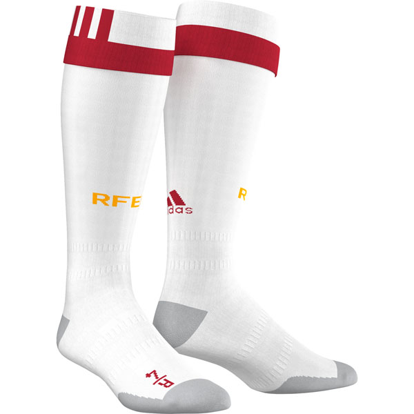 white adidas football socks