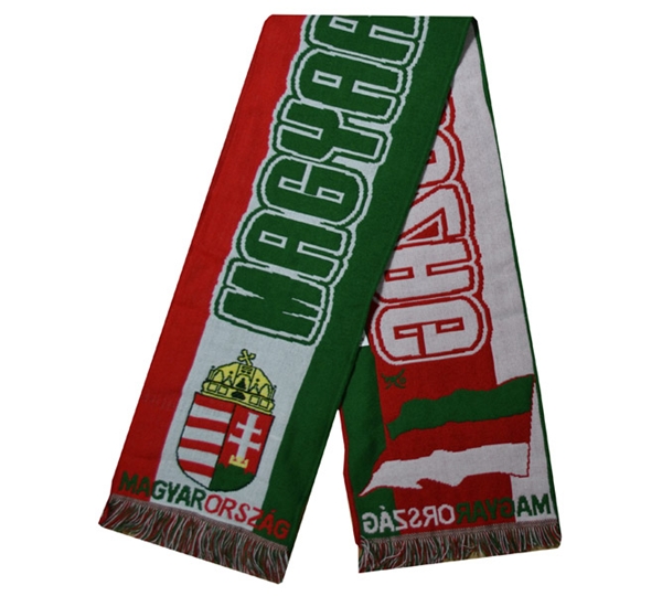 Magyarorszag Hungary Soccer Knit Scarf 
