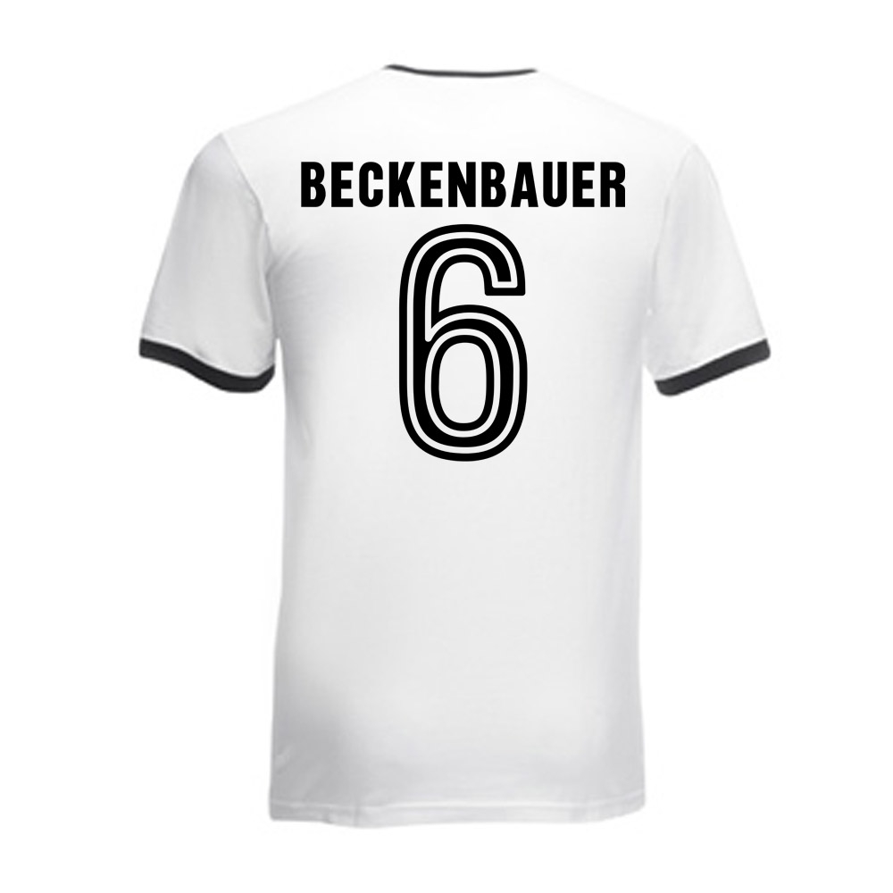 Click to view product details and reviews for Franz Beckenbauer Germany Ringer Tee White Black. Click to view product details and reviews for Franz Beckenbauer Germany Ringer Tee White Black.