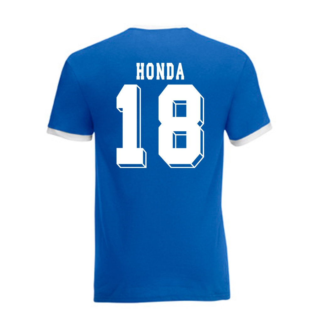 Click to view product details and reviews for Keisuke Honda Japan Ringer Tee Blue. Click to view product details and reviews for Keisuke Honda Japan Ringer Tee Blue.
