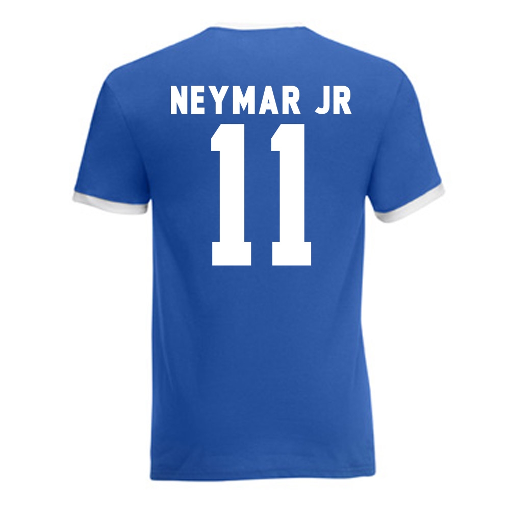 Neymar Brazil Ringer Tee (Blue)