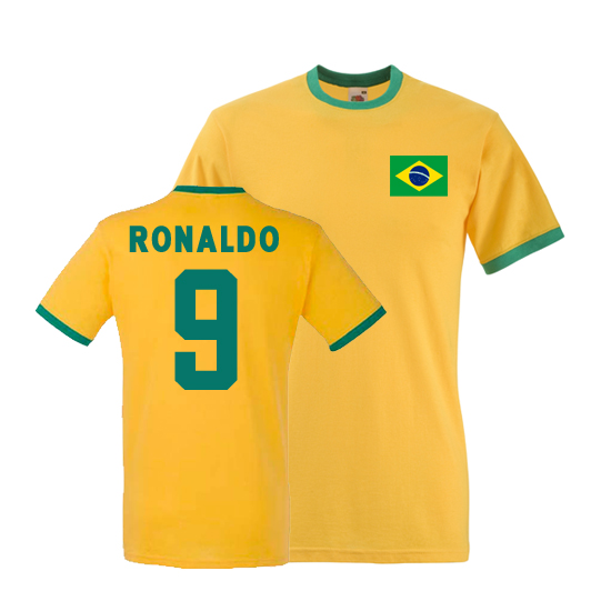 Click to view product details and reviews for Ronaldo Brazil Ringer Tee Yellow. Click to view product details and reviews for Ronaldo Brazil Ringer Tee Yellow.