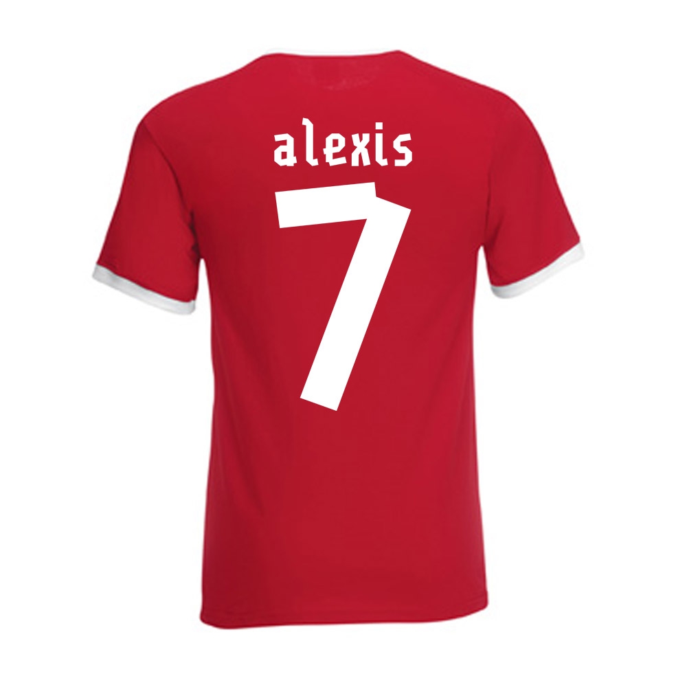 Click to view product details and reviews for Alexis Sanchez Chile Ringer Tee Red. Click to view product details and reviews for Alexis Sanchez Chile Ringer Tee Red.