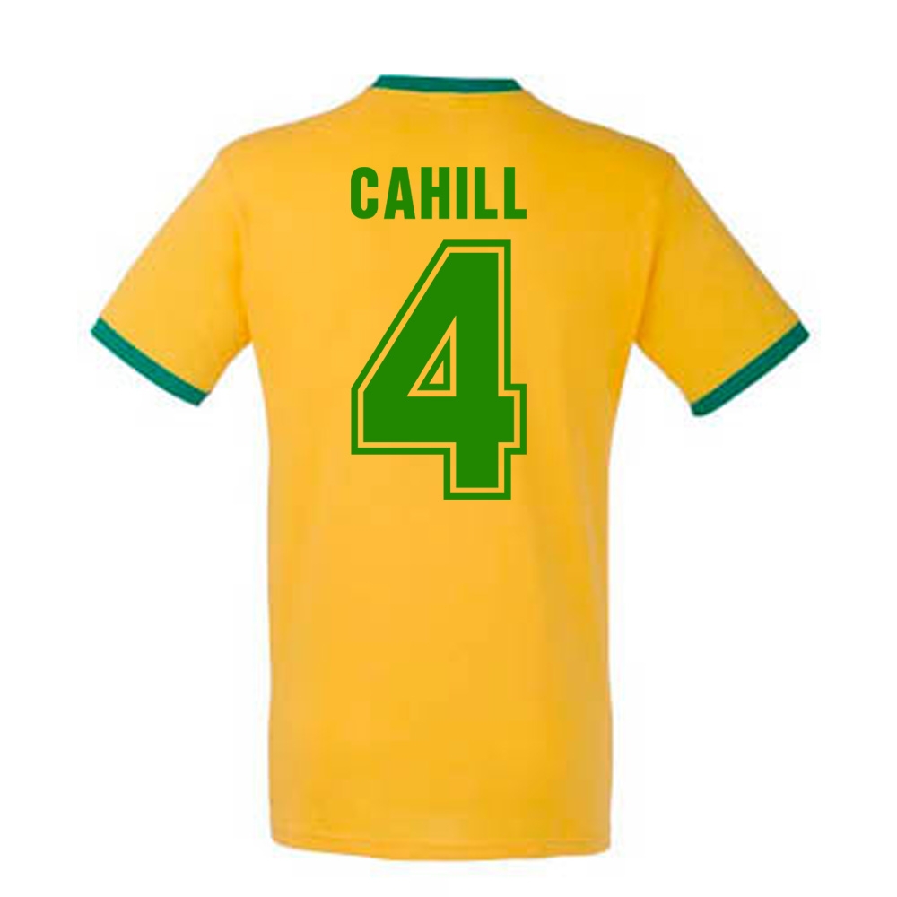 Click to view product details and reviews for Tim Cahill Australia Ringer Tee Yellow.