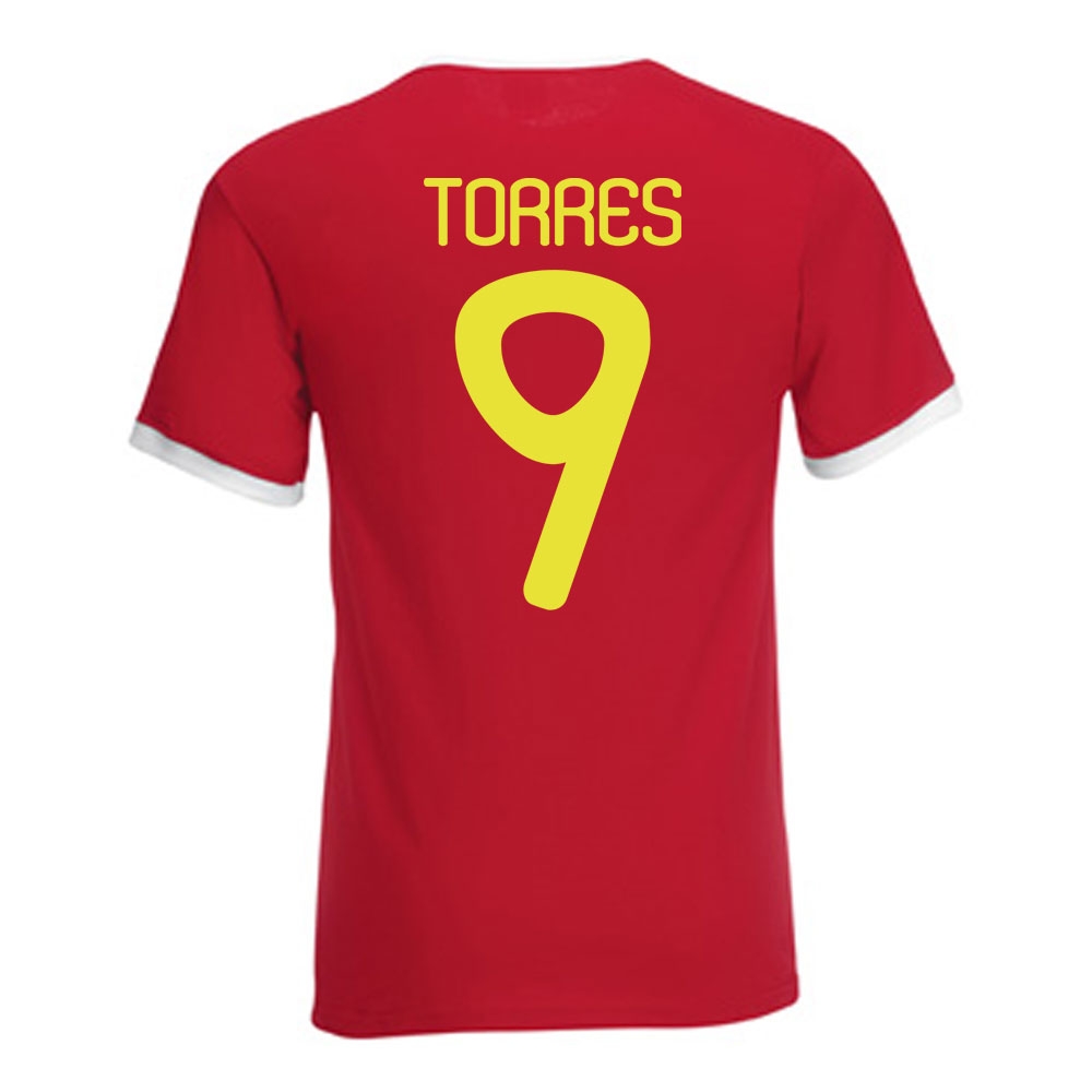 Click to view product details and reviews for Fernando Torres Spain Ringer Tee Red.