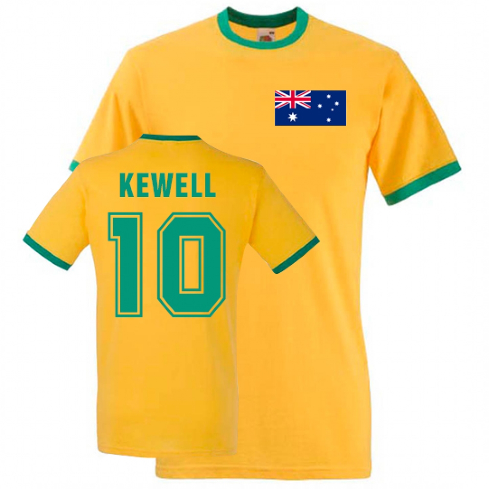 Click to view product details and reviews for Harry Kewell Australia Ringer Tee Yellow.
