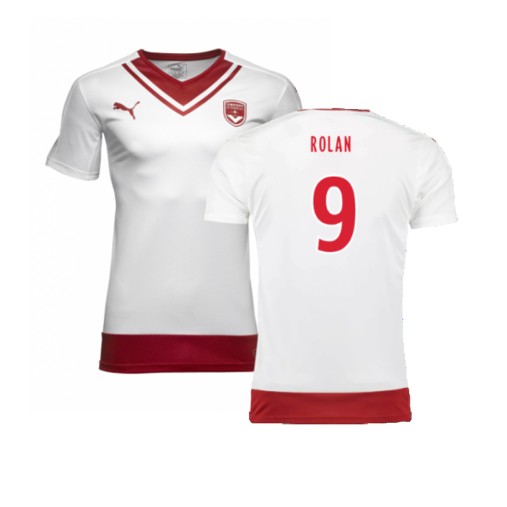 '16-'17 Bordeaux Puma Away Shirt (Good) (Rolan 9) Polyester Men's White Medium