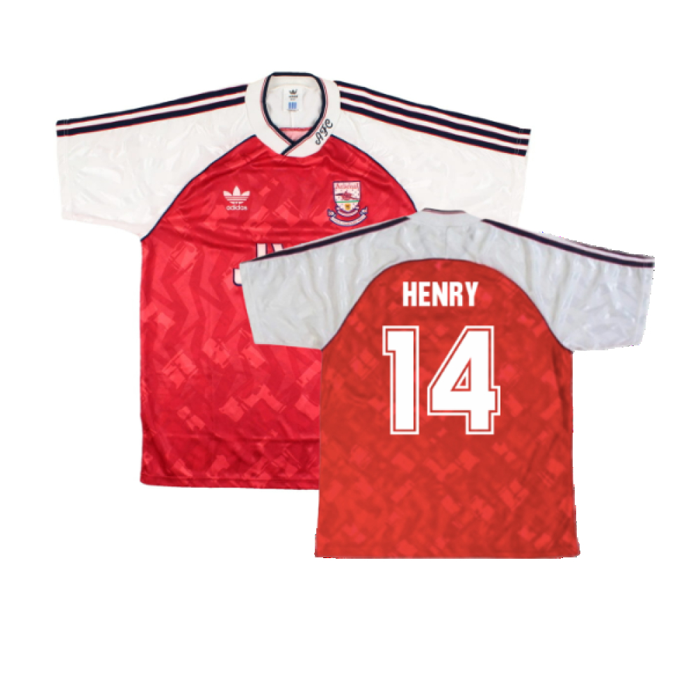 '90-'92 Arsenal Home Shirt (League Champions Badge Detail) (L) (Excellent) (Merson 10) Polyester Made By: Adidas Men's Red Large