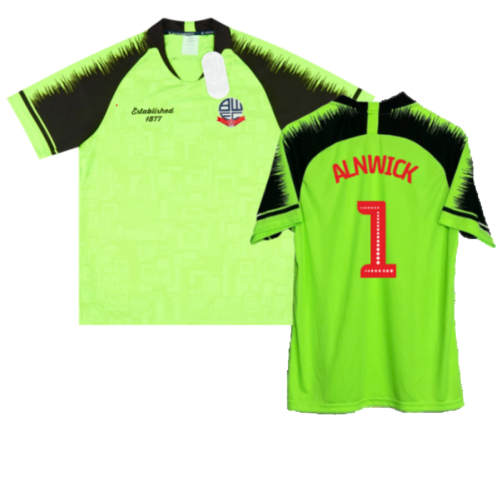 '19-'20 Bolton Away Shirt (M) (Very Good) (Alnwick 1) Polyester Made By: Club Men's Yellow Medium