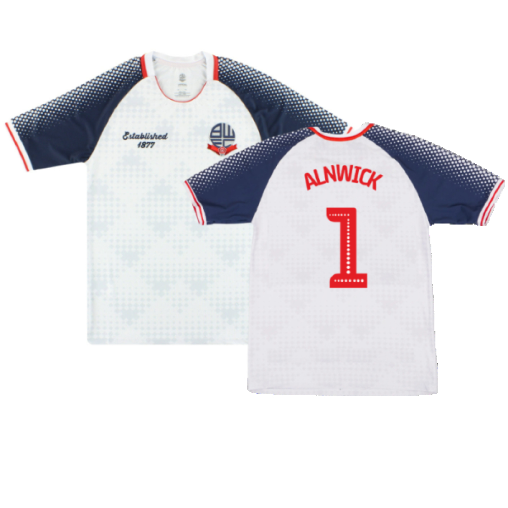 '19-'20 Bolton Wanderers Home Shirt (Sponsorless) (M) (Mint) (Alnwick 1) Polyester Made By: Club Men's White Medium