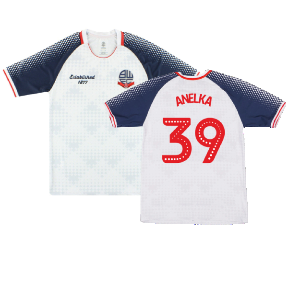 '19-'20 Bolton Wanderers Home Shirt (Sponsorless) (M) (Mint) (Anelka 39) Polyester Made By: Club Men's White Medium