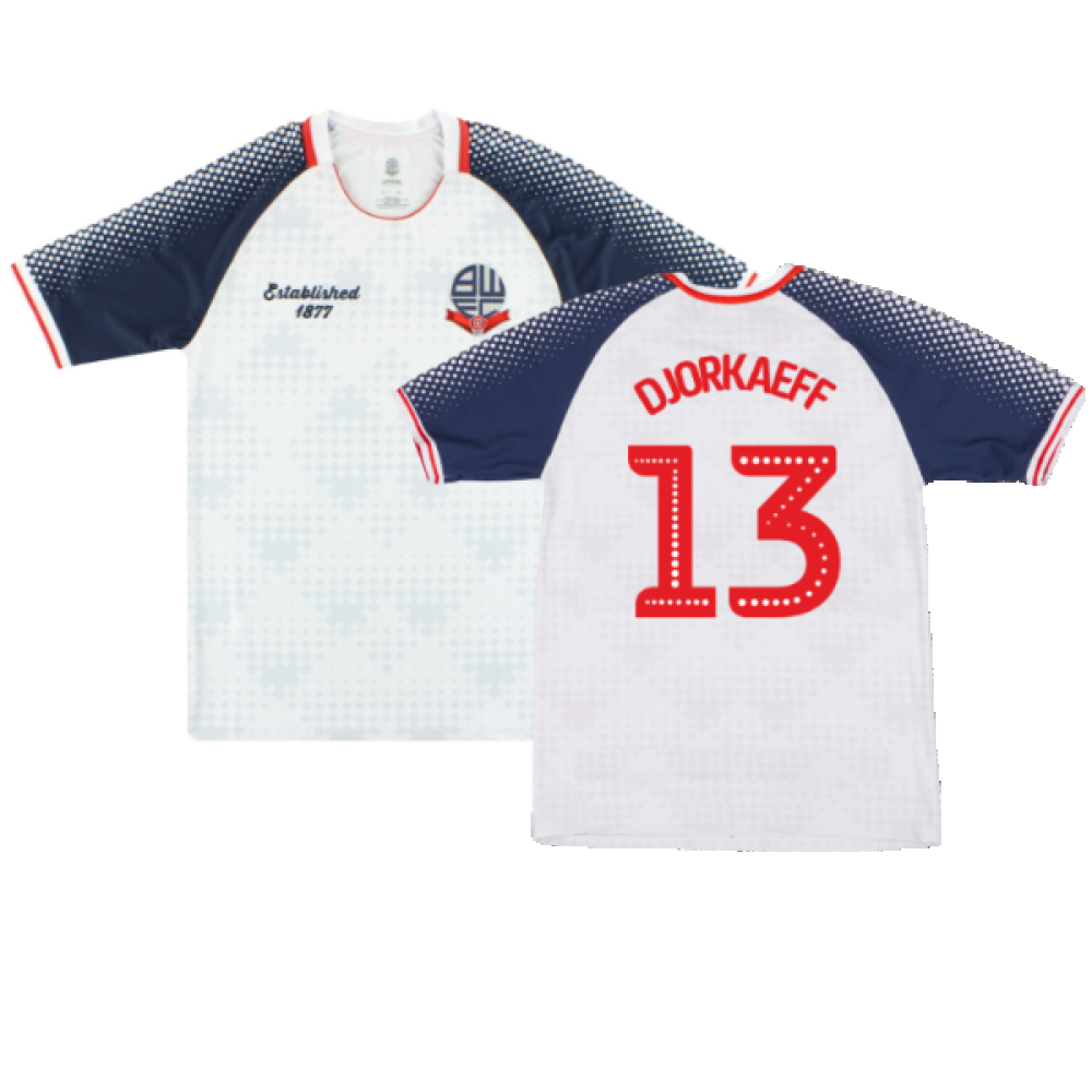 '19-'20 Bolton Wanderers Home Shirt (Sponsorless) (M) (Mint) (Djorkaeff 13) Polyester Made By: Club Men's White Medium