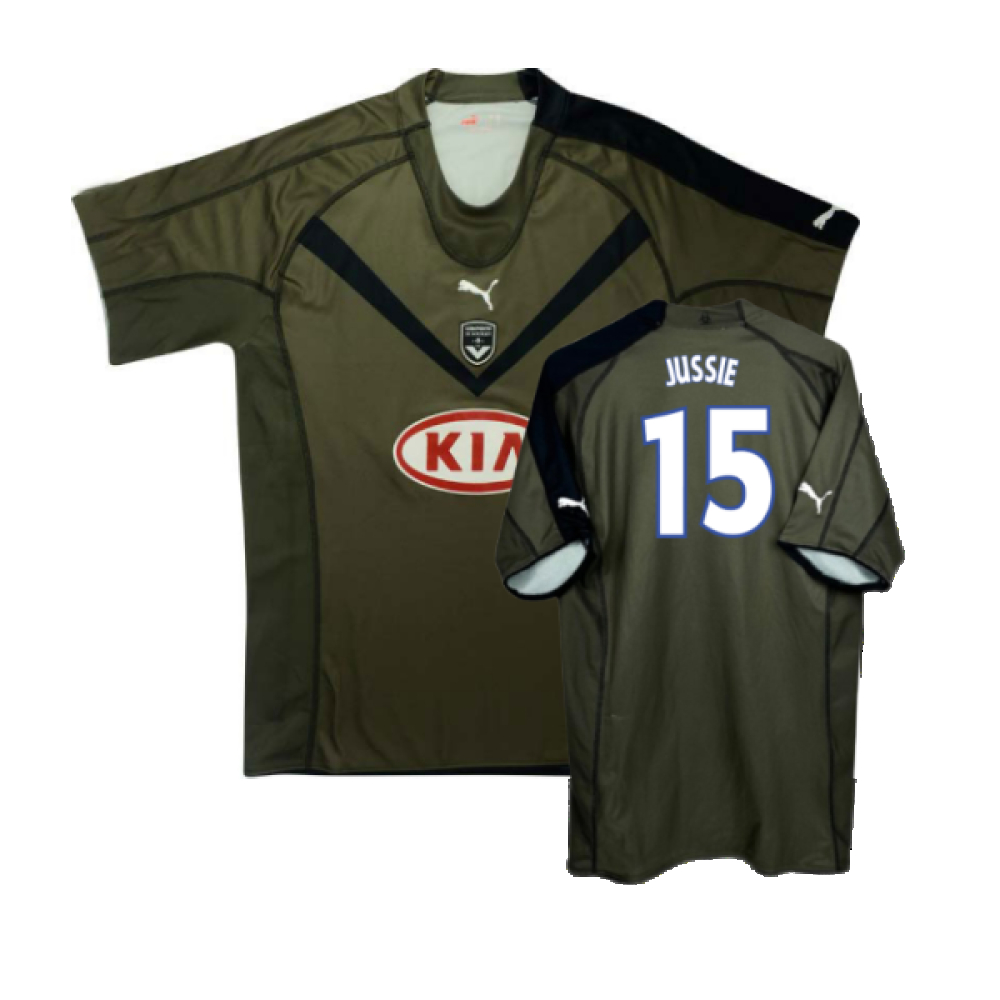 '06-'07 Bordeaux Third Shirt (Very Good) (Jussie 15) Polyester Made By: Puma Men's Dark Green Large