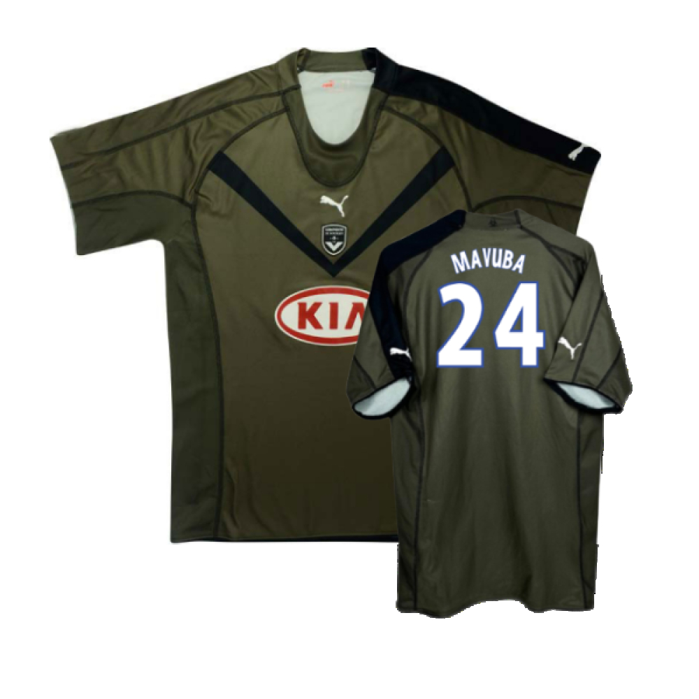 '06-'07 Bordeaux Third Shirt (Very Good) (Mavuba 24) Polyester Made By: Puma Men's Dark Green Large