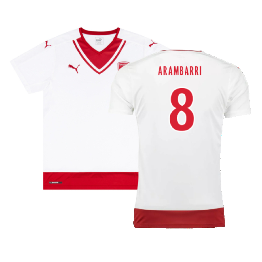 '16-'17 Bordeaux Away Shirt (Very Good) (Arambarri 8) Polyester Made By: Puma Men's White Small