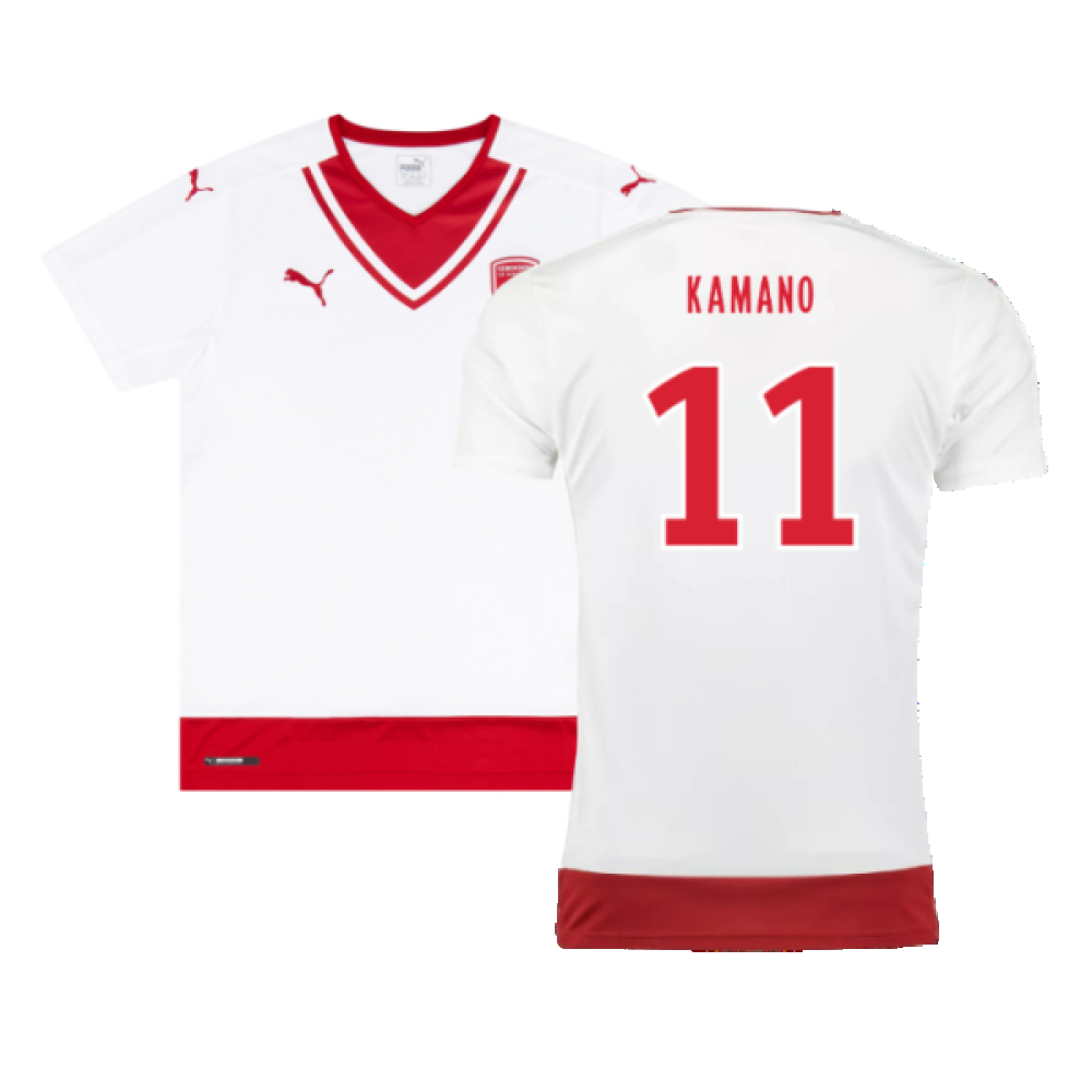 '16-'17 Bordeaux Away Shirt (Very Good) (Kamano 11) Polyester Made By: Puma Men's White Small