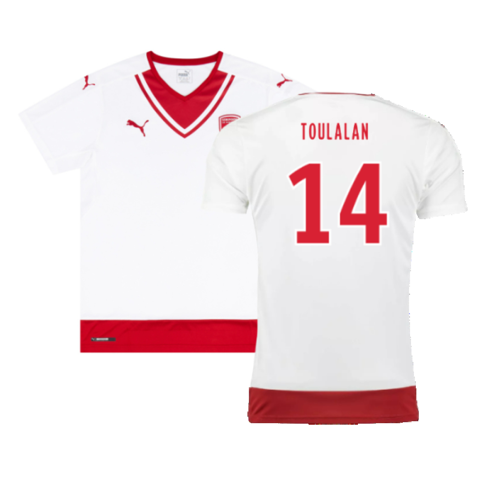 '16-'17 Bordeaux Away Shirt (Very Good) (Toulalan 14) Polyester Made By: Puma Men's White Small