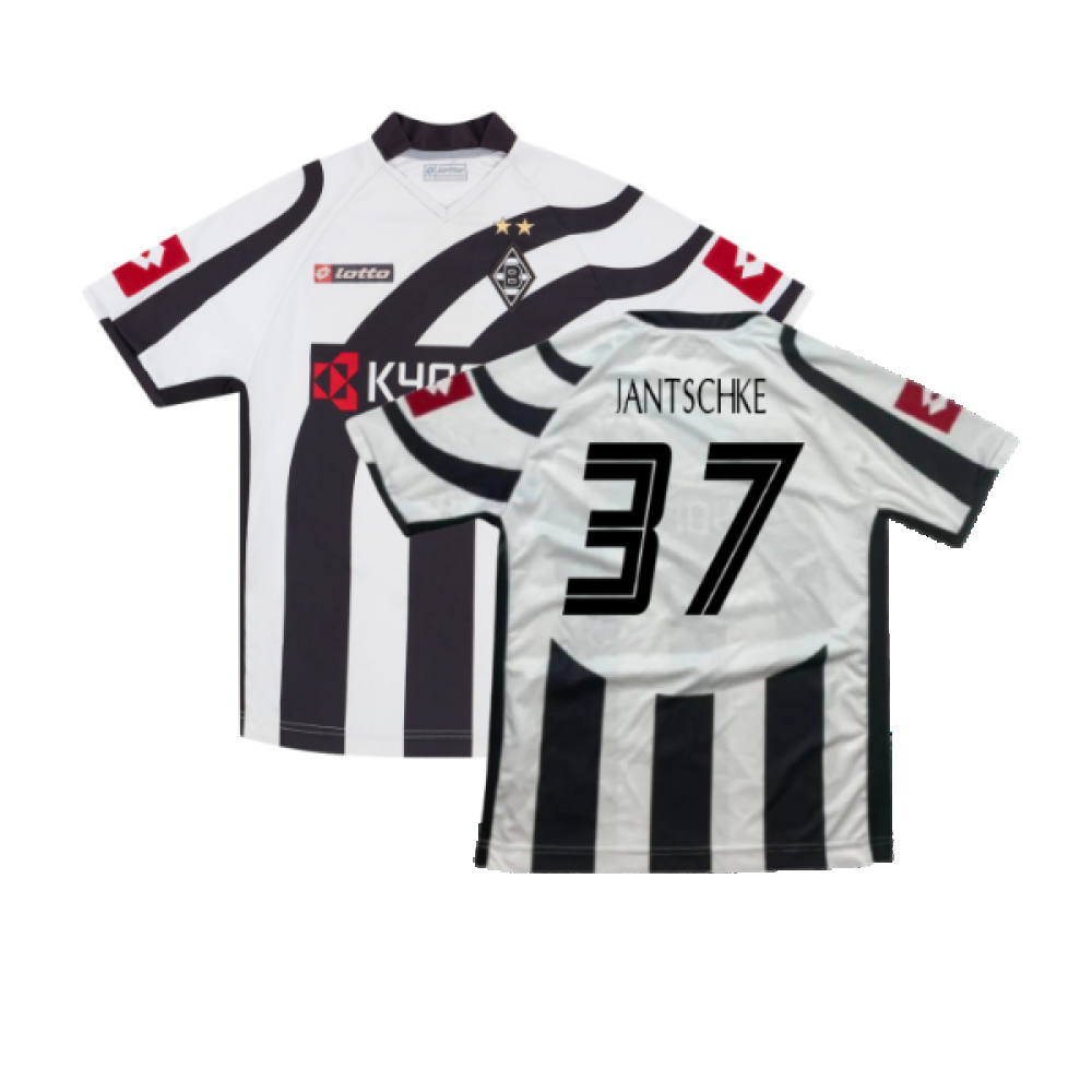 '06-'07 Borussia Monchengladbach Home Shirt ) (Very Good) (Jantschke 37) Polyester Made By: Lotto Men's Black Xxl
