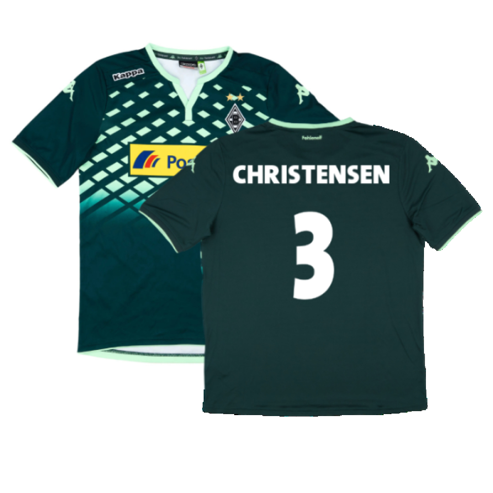 '15-'16 Borussia Monchengladbach Away Shirt (Mint) (Christensen 3) Polyester Made By: Kappa Men's Green Large