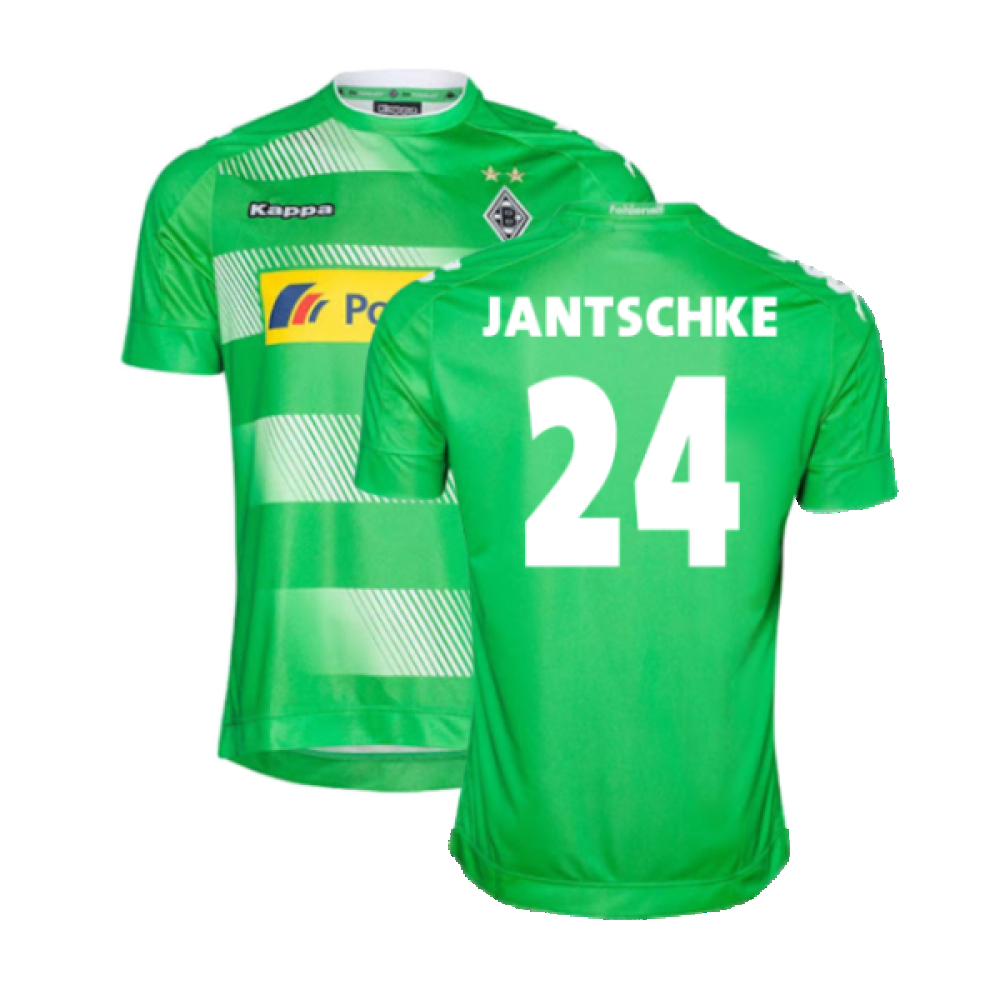 '16-'18 Borussia Monchengladbach Away Shirt (M) Hazard #10 (Very Good) (Jantschke 24) Polyester Made By: Kappa Men's Green Medium