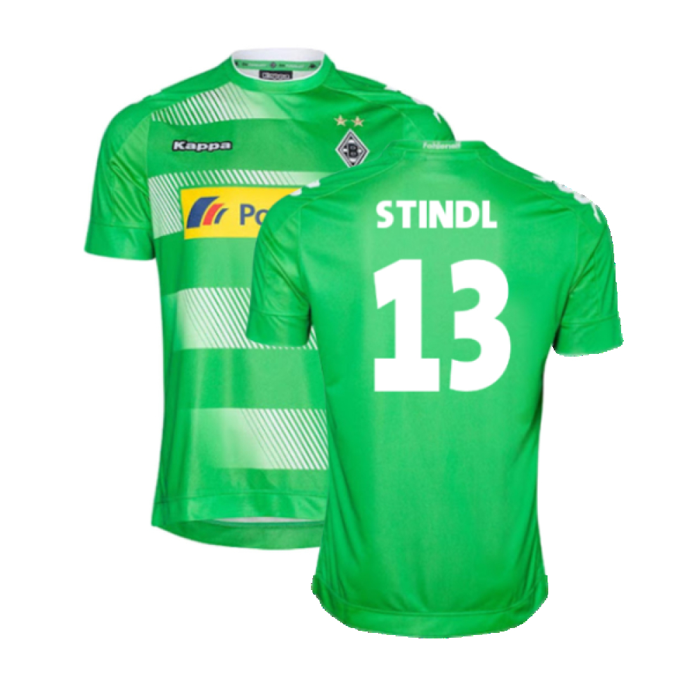 '16-'18 Borussia Monchengladbach Away Shirt (M) Hazard #10 (Very Good) (Stindl 13) Polyester Made By: Kappa Men's Green Medium