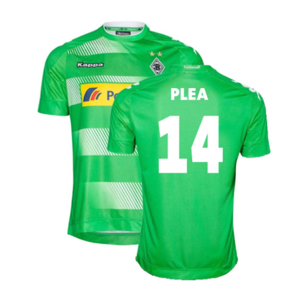 '17-'18 Borussia Monchengladbach Away Shirt (Excellent) (Plea 14) Polyester Made By: Kappa Men's Green Medium