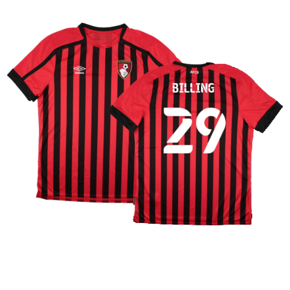 '21-'22 Bourenmouth Home Shirt (Sponsorless) ) (Excellent) (Billing 29) Polyester Bournemouth Made By: Umbro Men's Red Extra Large