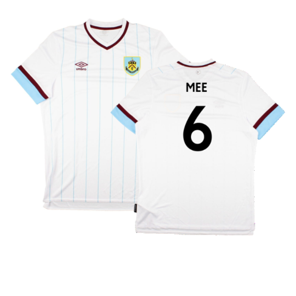 '21-'22 Burnley Away Shirt (Sponsorless) ) (Mint) (Mee 6) Polyester Made By: Umbro Men's White Extra Large